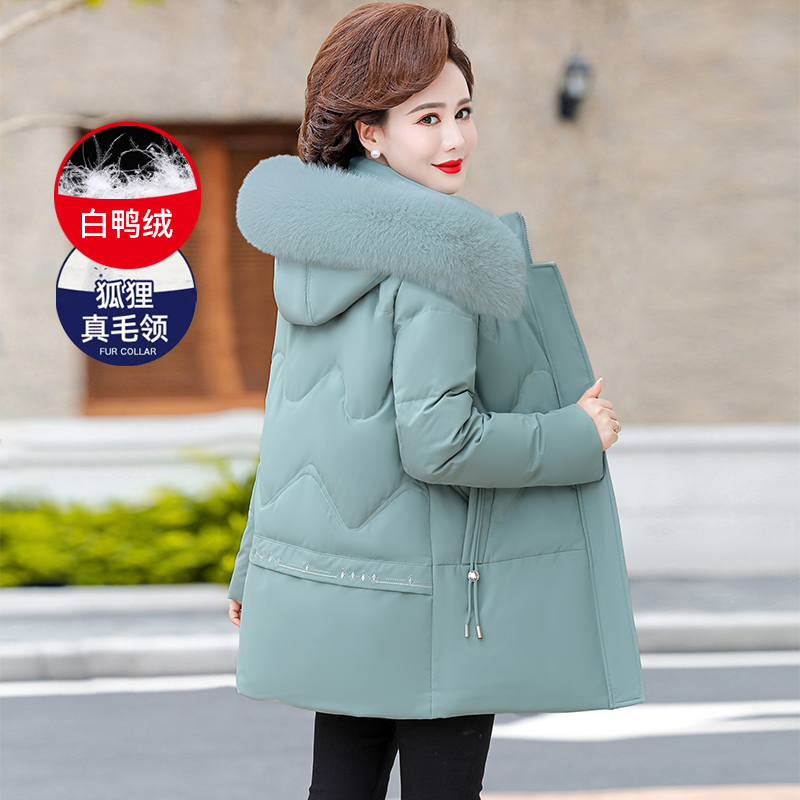 中老年女装羽绒服妈妈装冬装外套
