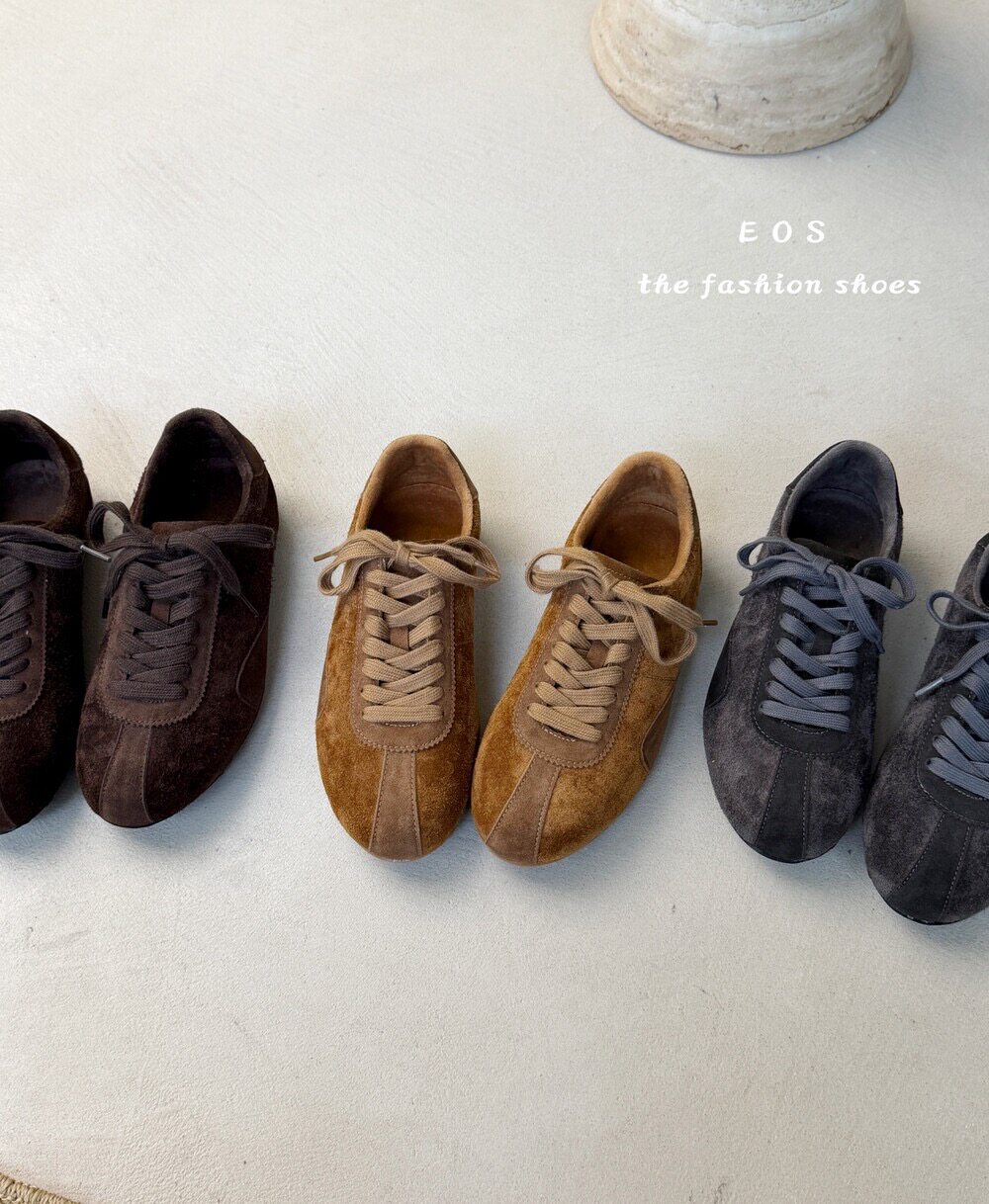 。EOS25277-1-2真皮豹纹阿甘鞋女2025新厚底运动休闲鞋时尚德训鞋