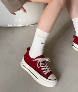 款 板鞋 真皮厚底增高女百搭休闲运动经典 2025新款 EOS2593 2女鞋