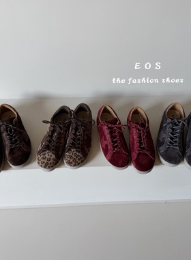 。EOS25188-1复古做旧星星小脏鞋女板鞋透气厚底运动休闲德训鞋