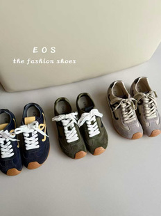 。EOS女鞋H9210-26时尚休闲鞋女2025秋百搭系带内增高阿甘徳训