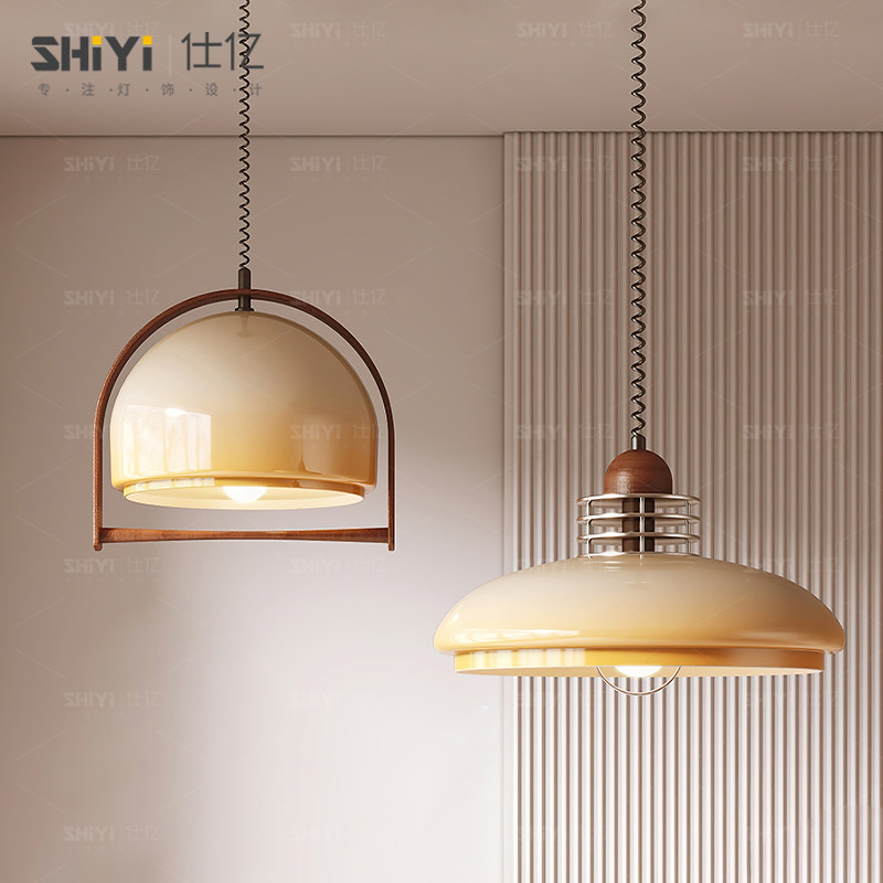 餐厅小吊灯简约餐厅灯法式复古田园房间现代日式单头民宿中山灯具