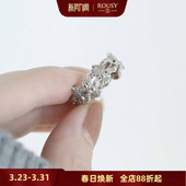 复古宫廷设计感精致小众纯银戒指环女气质 有礼士多法式 鸢尾