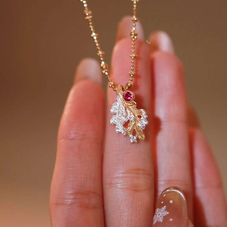 小众设计感银镀金吊坠