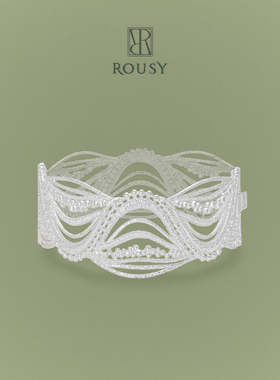 《潮汐时刻》ROUSY复古设计原创小众高级感轻奢重工s925银手镯女