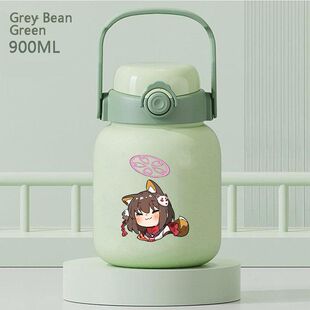 2024碧蓝航线拉菲游戏二次元潮流可爱保温水杯一盖双饮吸管直饮杯