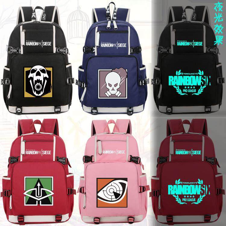 2024STEAM游戏周边彩虹六号围攻6号双肩包旅行背包男女学生书包电