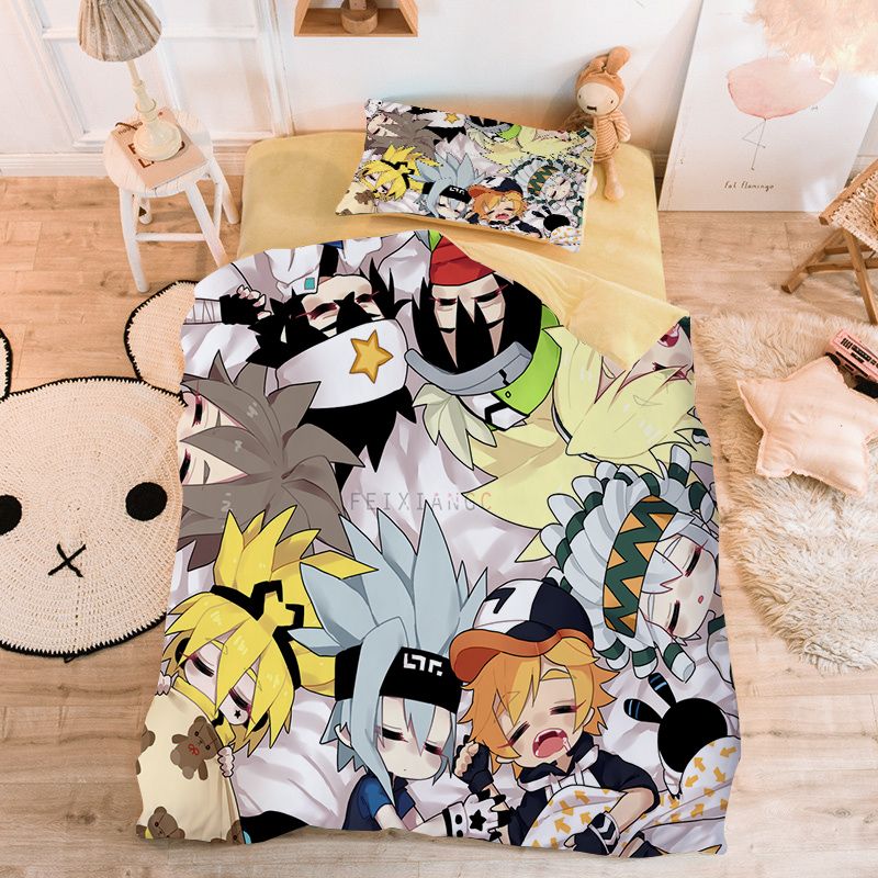 2025儿童卡通凹凸世界被套四件套学生单人男孩床单三件套被单被罩