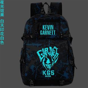 2025艾登森凯尔特人球星双肩包背包 男女学生书包夜光2019 加内特
