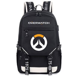 守望先锋书包死神游戏周边双肩包二次元源氏充电背包dva学生背包
