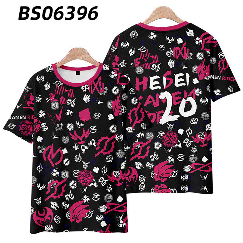 2024新款简顾 平成假面骑士20周年T恤动漫时王空我W纪念短袖男二