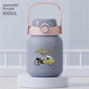 2024古兹摩托车机车新款不锈钢便携随行保温水杯一盖双饮直饮杯大