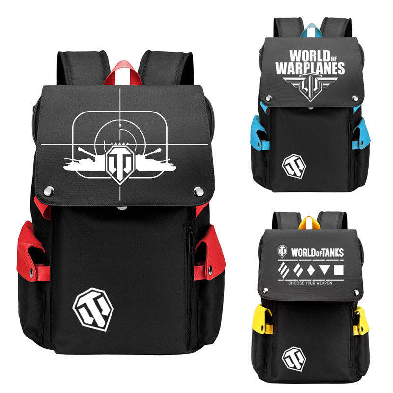 2024坦克世界书包 World of Tanks 双肩背包中学生电脑包旅行包牛