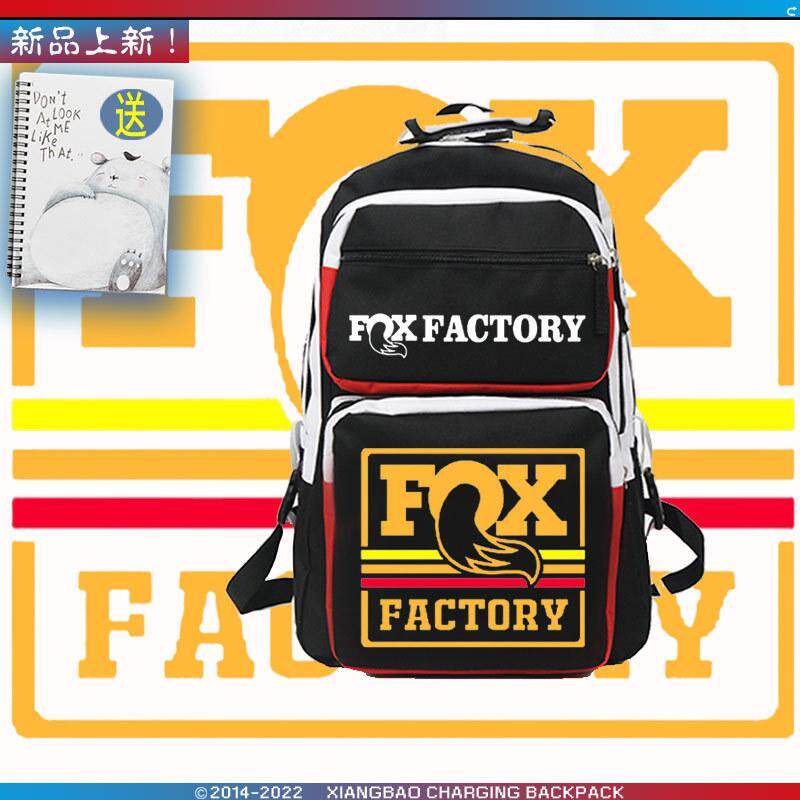 2024龙年Fox Racing前叉队版越野山地自行车logo男女双肩背包大容