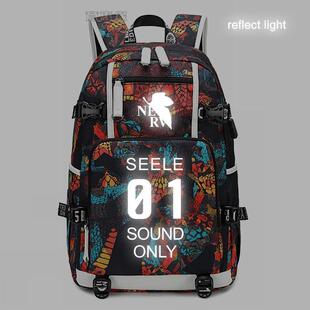2024新世纪福音战士书包EVA动漫周边绫波丽学生电脑旅行双肩背包