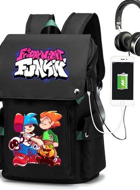 2024Friday Night Funkin周五夜放克游戏周边书包学生休闲时尚双