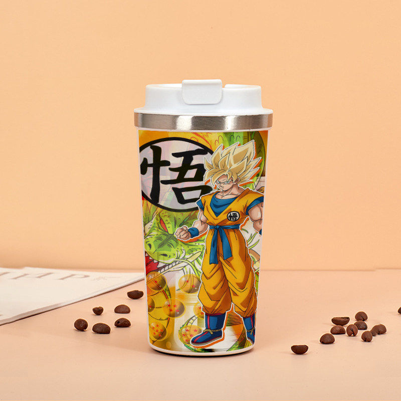 2026七龙珠咖啡保温杯男