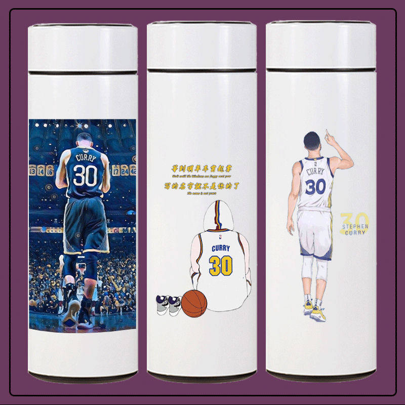 2024龙年NBA史蒂芬库里保温杯勇士队篮球男生款茶水分离水杯子大
