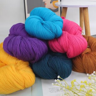 上海三利全羊毛线美丽诺开司米老式散装238细线马海毛配线手编线