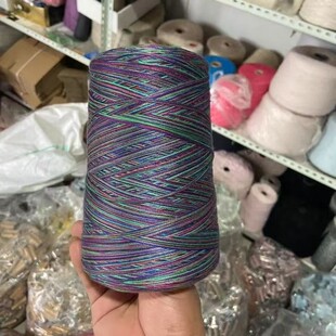 一桶一斤桑蚕丝夏季线莱赛尔8股丝光棉手工编织短袖宝宝毛衣四季
