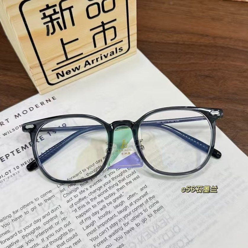 超轻TR90近视眼镜框女圆脸镜架款椭圆形可配高度数有鼻托方形文艺