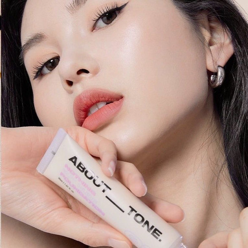 about tone韩国丝滑贴服粉底液滋润清透妆妈生感一枝南南推荐持久