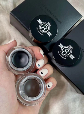 韩国pro8 cheongdam眼线膏黑色棕色防水持久眼部丝滑新手不晕染女