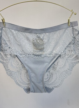 A34-黛**Premium金致蕾丝中腰平角裤87R2368 no退换