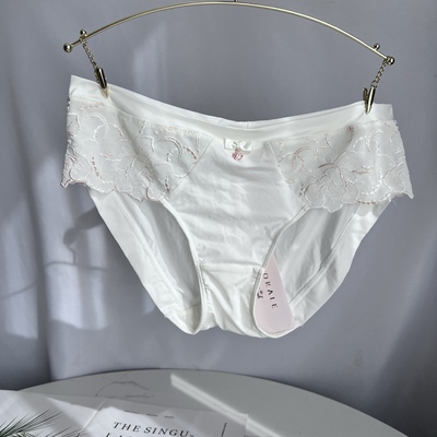 A39黛**性感蕾丝女士中腰平角裤74-6808 no退换