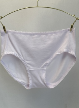 A9-黛*智能小裤棉质简约纯色中腰平角女士内裤87-2304 NO退换
