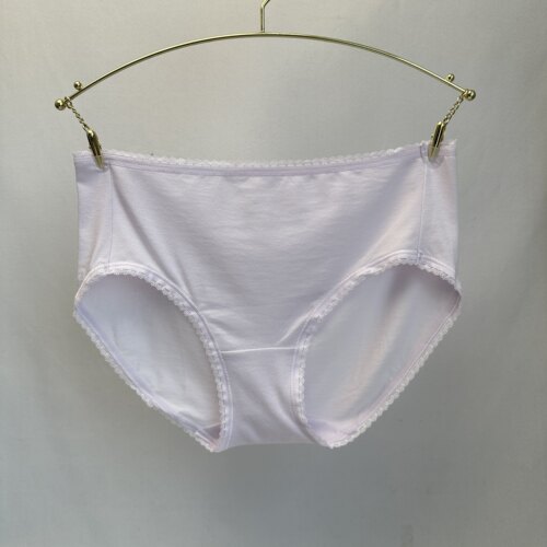 A9-黛*智能小裤棉质简约纯色中腰平角女士内裤87-2304 NO退换