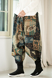 休闲双层保暖裤花色民族风风大码休闲裤电商A100-K8002-P65，男装民族服装，电商A100