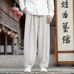 灯芯绒纯色宽松萝卜裤电商A100-K2558-P55图片