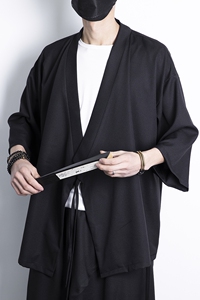 夏季风纯色休闲汉服开衫日系加大加宽加码电商A100-Y116-P55图片