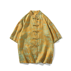 风新中式印花汉服衬衫电商A100-C311-P75图片