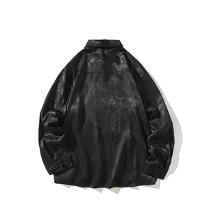 新中式风衬衫男士长袖唐装汉服改良盘扣衬衣电商A100-262-P65图片