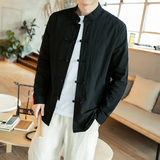 全棉风盘扣衬衫纯色打底电商A100-C610-P50特，男装衬衫，电商A100