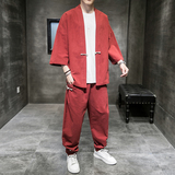 防晒服开衫条纹套装钱塘4018-（717-1)套装-P95，男装套装，电商A100
