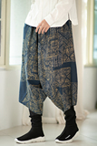 休闲双层保暖裤花色民族风风大码休闲裤电商A100-K8002-P65，男装民族服装，电商A100