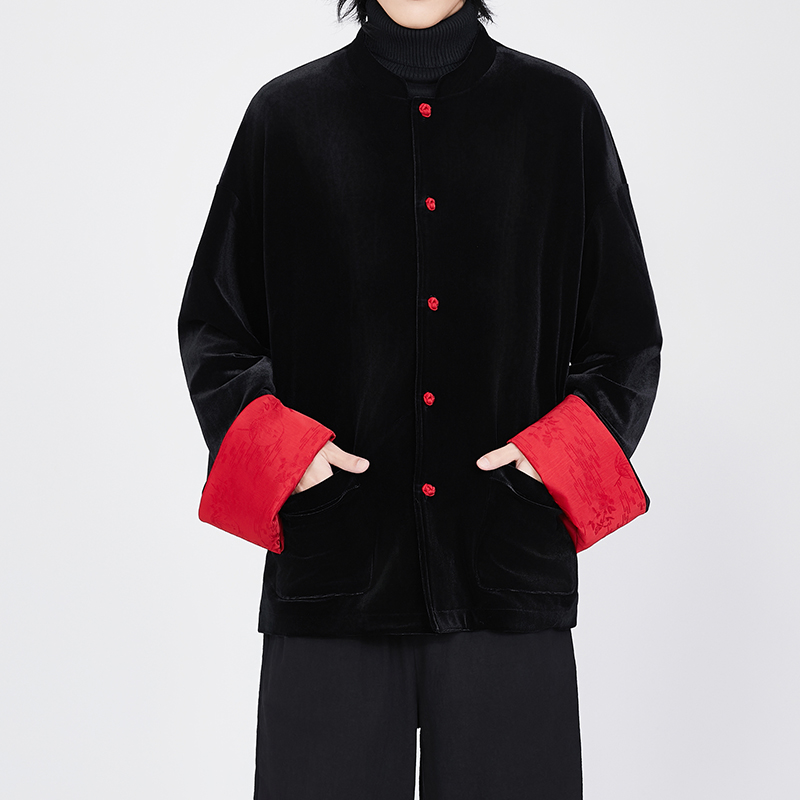 风红黑经典搭配盘扣外套过年服电商A100-W691-P95,女装短外套,电商A100 风红黑经典搭配盘扣外套过年服电商A100-W691-P95,女装短外套,电商A100