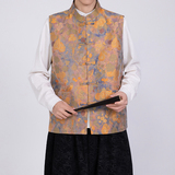 风唐装男士提花背心新中式风背心马甲A100-1316-P85，男装背心/马甲，电商A100