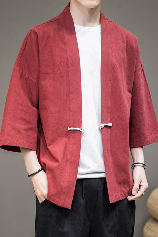 风民族风盘扣开衫DSA100-717-P40防晒服,男装防晒衣,电商A100