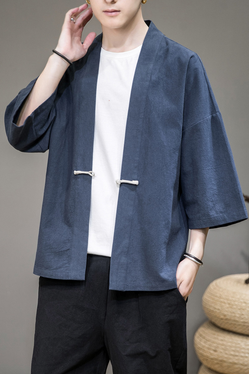 不退色刺绣汉服开衫大码钱塘4018-M717-P40,男装夹克,电商A100