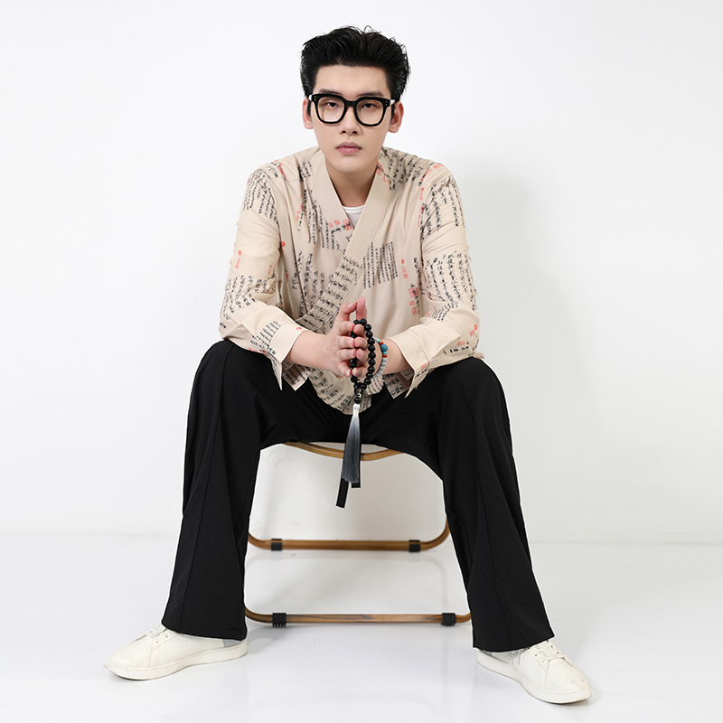 风书法汉服DSA100-1055-P55，男装民族服装，电商A100
