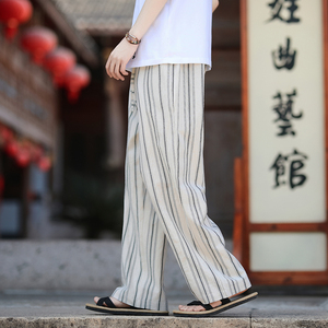 麻棉森系新风休闲长裤电商A100-MK2531-P75图片