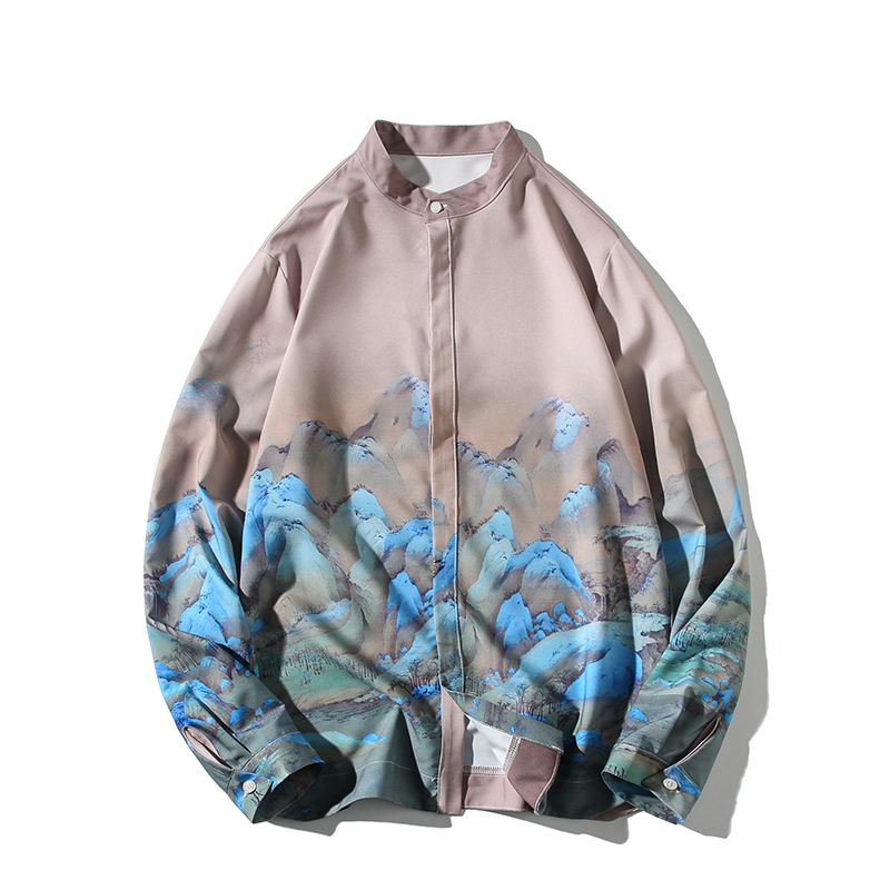 风画衬衫电商A100-1001-P60，男装衬衫，电商A100