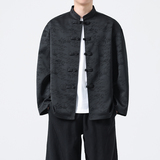 保暖抗皱春季传统中国风立领夹克上衣大码中山装春秋长袖休闲复古，男装民族服装，电商A100