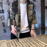 春夏新款民族风文艺时尚风开衫防晒衣电商A100-716-P40，男装民族服装，电商A100