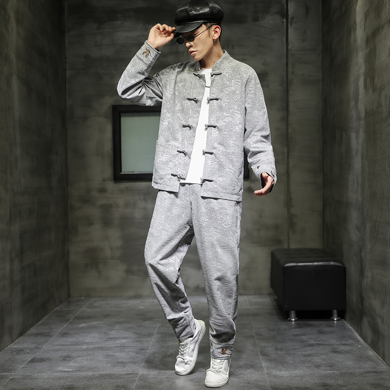 风套装钱2塘大厦4018-A57+，男装休闲套装，电商A100