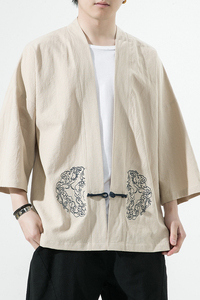 风汉服开衫刺绣盘扣精致防晒电商A100-731-p50男士宽松限68图片
